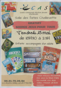 CCAS - SOIRÉE JEUX