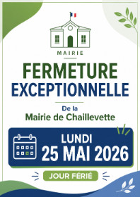 FERMETURE EXCEPTIONNELLE MAIRIE 