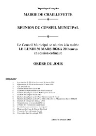 CONSEIL MUNICIPAL