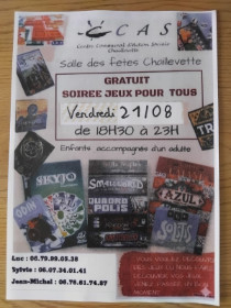 CCAS - SOIRÉE JEUX